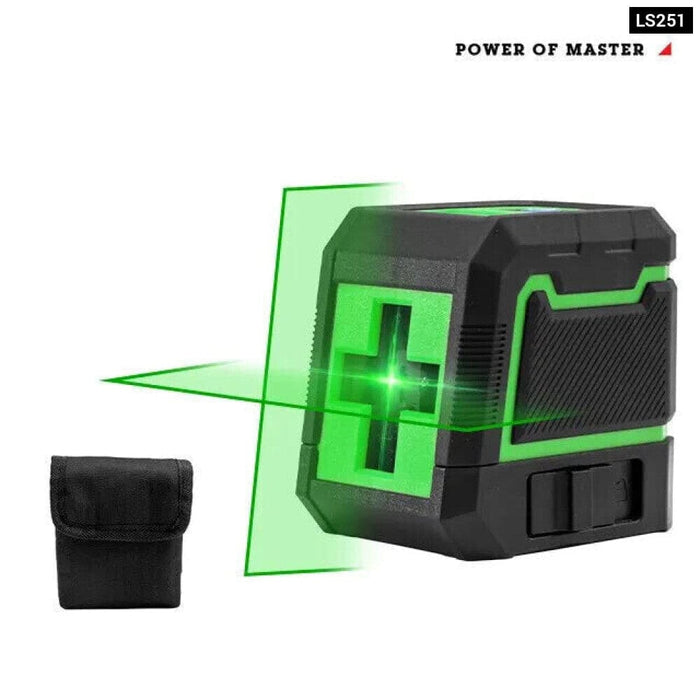 Hilda 2 Line Laser Level Self Leveling Green Beam