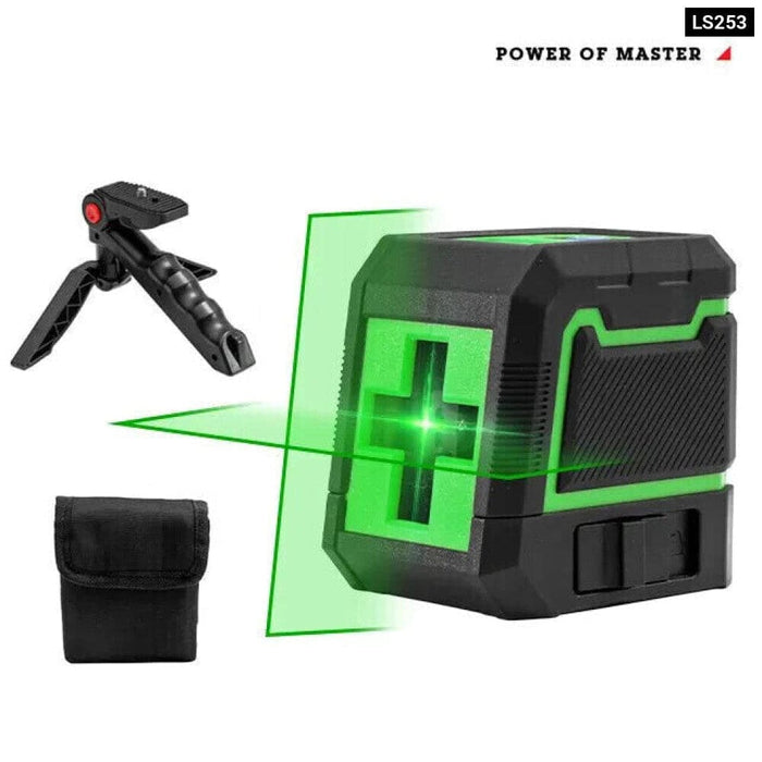 Hilda 2 Line Laser Level Self Leveling Green Beam