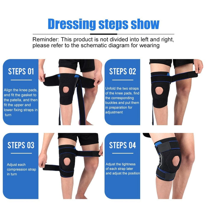 Hinged Knee Support Brace with Side Stabilizer & Eva Pads