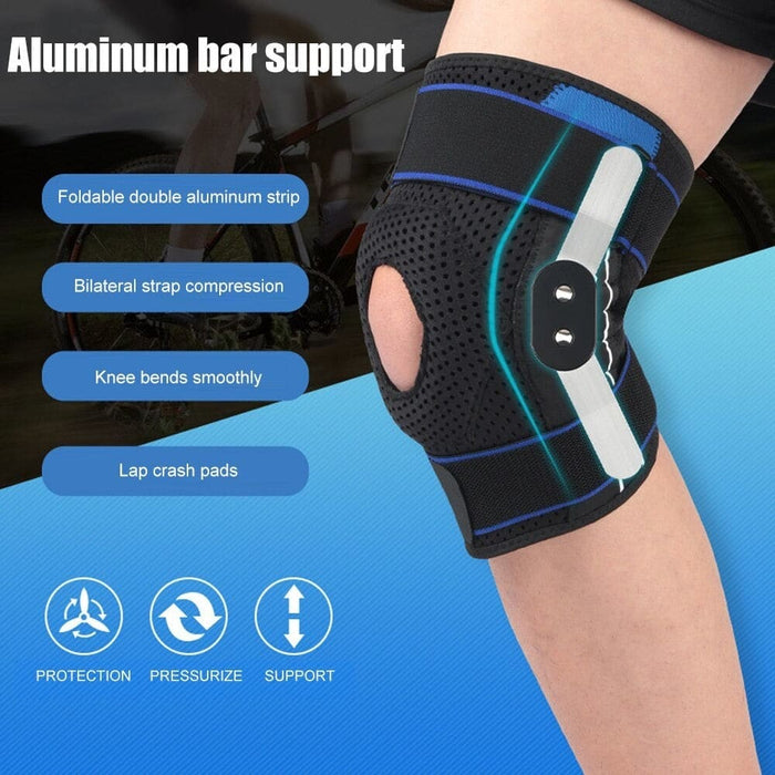 Hinged Knee Support Brace with Side Stabilizer & Eva Pads
