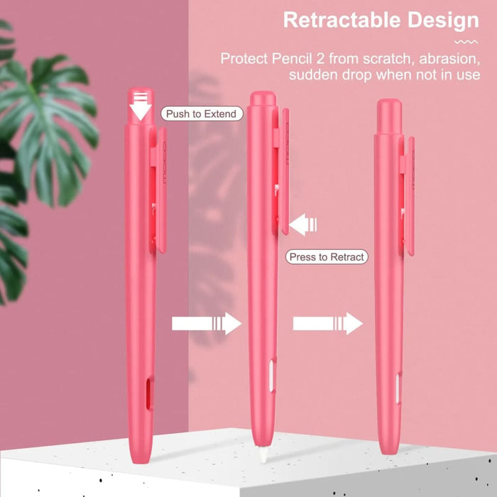Holder Case for Apple Pencil 2nd Gen Retractable Protective