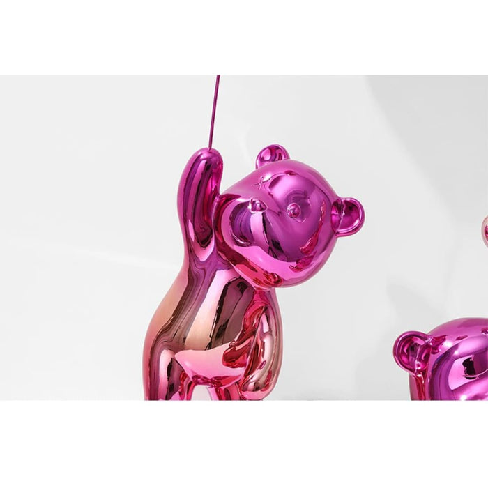 Home Decor Love Bear Figurine Modern Resin Animal Figurines