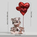 Home Decor Love Bear Figurine Modern Resin Animal Figurines