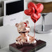 Home Decor Love Bear Figurine Modern Resin Animal Figurines