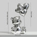 Home Decor Love Bear Figurine Modern Resin Animal Figurines