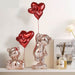 Home Decor Love Bear Figurine Modern Resin Animal Figurines