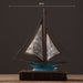 Home Decor Retro Sailboat Model Figurines for Living Room
