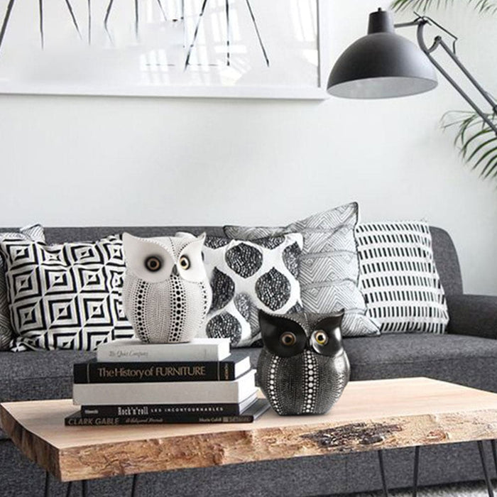 Home Decorations Owl Resin Statue Style Figurines