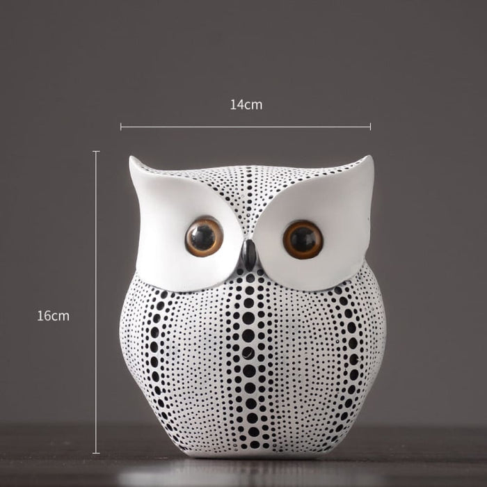 Home Decorations Owl Resin Statue Style Figurines For