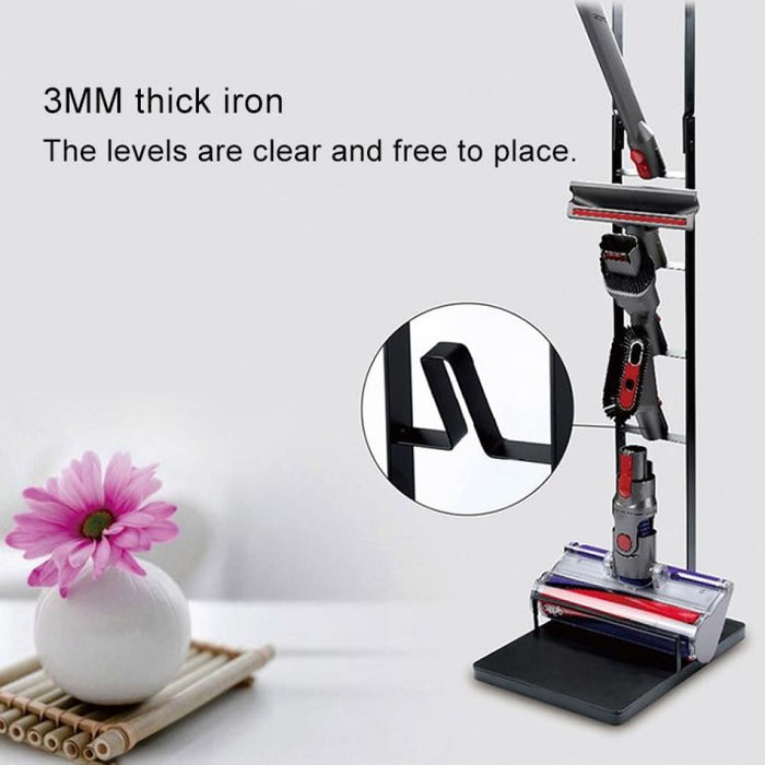 Home Vacuum Cleaner Hanger Storage Rack Free Punching