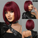 Honey Brown Bob Wig with Bangs