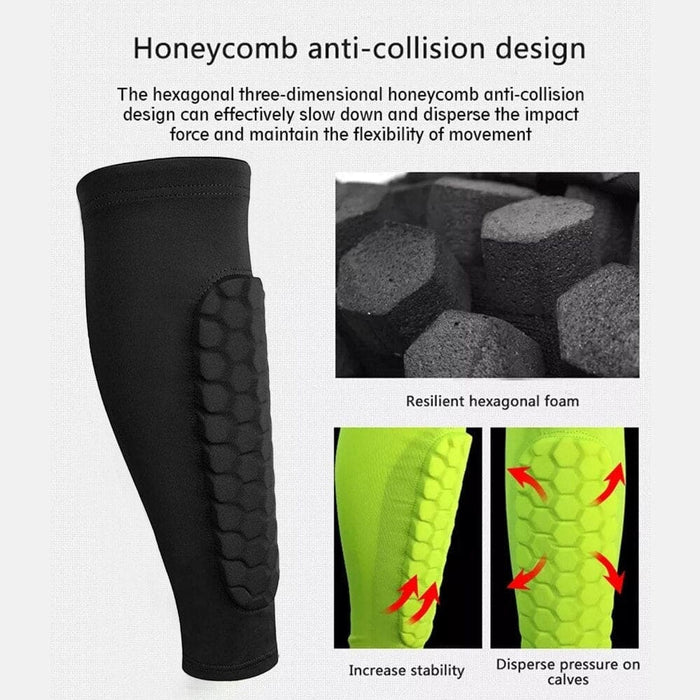 Honeycomb Shin Leg Sleeves Protective Guards for Soccer
