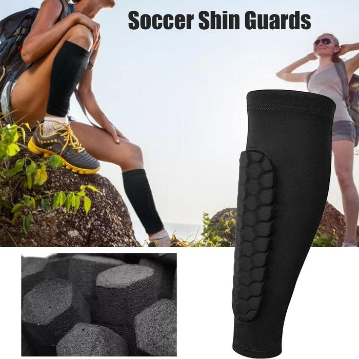 Honeycomb Shin Leg Sleeves Protective Guards for Soccer
