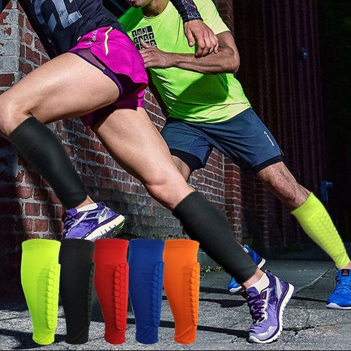 Honeycomb Shin Leg Sleeves Protective Guards for Soccer