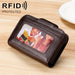 Horizontal Cowhide Leather Rfid Wallet For Ladies