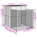 Dog House with Run Anthracite 165x251x181 Cm Galvanised