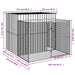 Dog House With Run Anthracite 214x253x181 Cm Galvanised