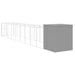 Dog House With Run Light Grey 165x1067x181 Cm Galvanised