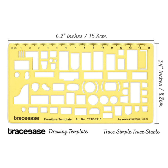 House Plan Interior Design and Furniture Stencil