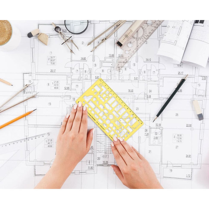 House Plan Interior Design and Furniture Stencil