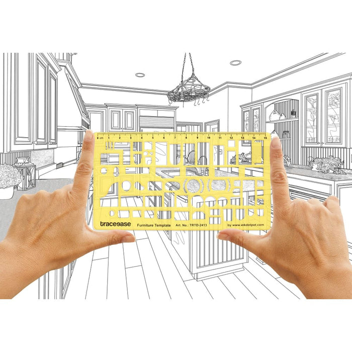 House Plan Interior Design and Furniture Stencil