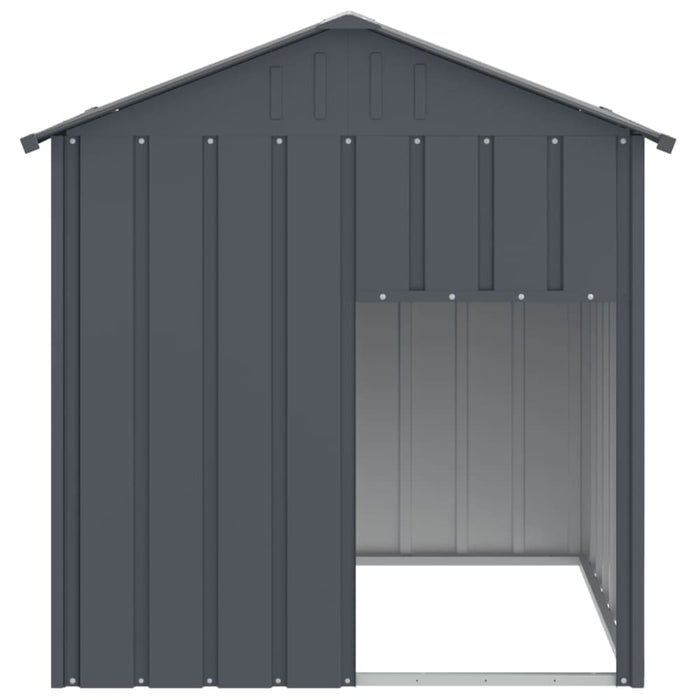 Dog House with Roof Anthracite 117x103x123 Cm Galvanised
