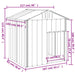 Dog House with Roof Anthracite 117x103x123 Cm Galvanised