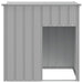 Dog House With Roof Light Grey 110x103x109 Cm Galvanised