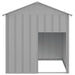 Dog House with Roof Light Grey 117x103x123 Cm Galvanised