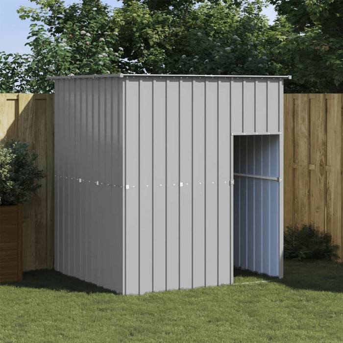 Dog House With Roof Light Grey 165x153x181 Cm Galvanised