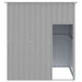 Dog House With Roof Light Grey 165x153x181 Cm Galvanised