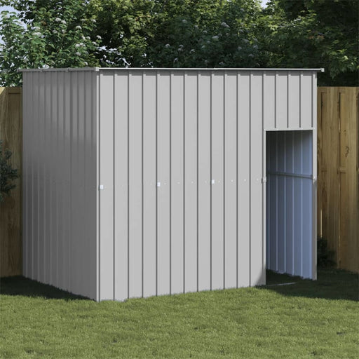 Dog House With Roof Light Grey 214x153x181 Cm Galvanised