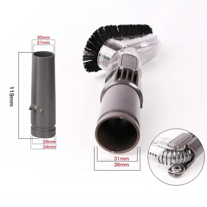 Household Vacuum Cleaner Transparent Brush Head Parts