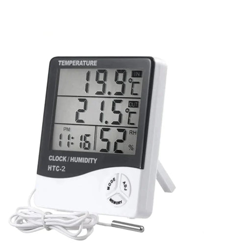 Htc 1 2pcs Lcd Electronic Humidity Meter Thermometer Smart