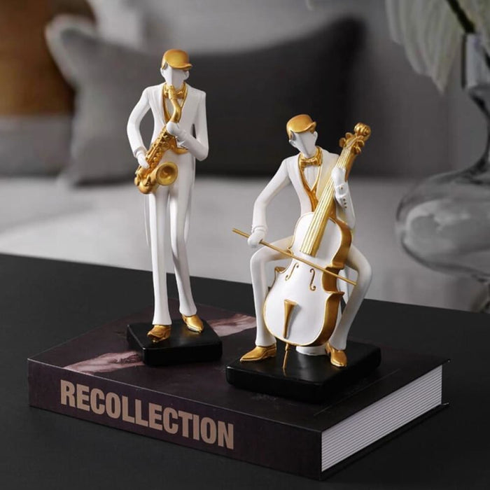 Human Statue Resin Art Golf Sculpture Office Decor Modern