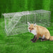 Humane Animal Trap Cage 94 x 34 36cm - Silver