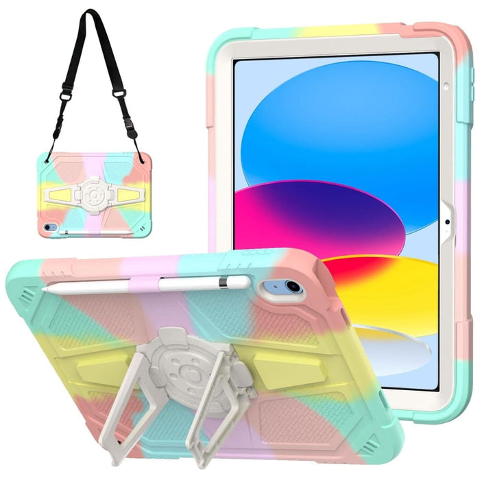 Hybrid Silicone Tablet Case With Shoulder Strap For Ipad