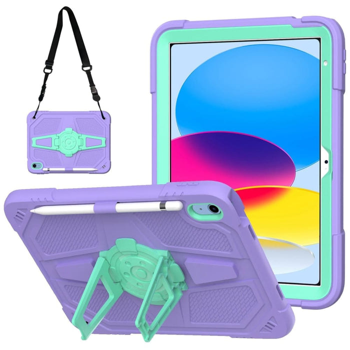 Hybrid Silicone Tablet Case With Shoulder Strap For Ipad