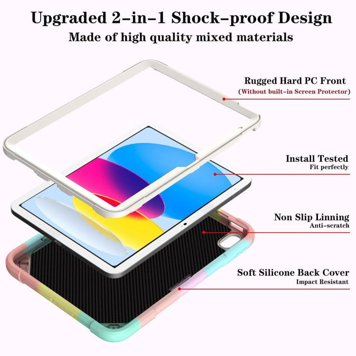 Hybrid Silicone Tablet Case With Shoulder Strap For Ipad