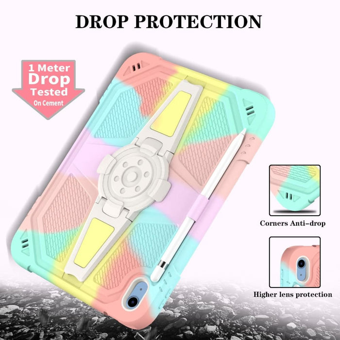 Hybrid Silicone Tablet Case With Shoulder Strap For Ipad