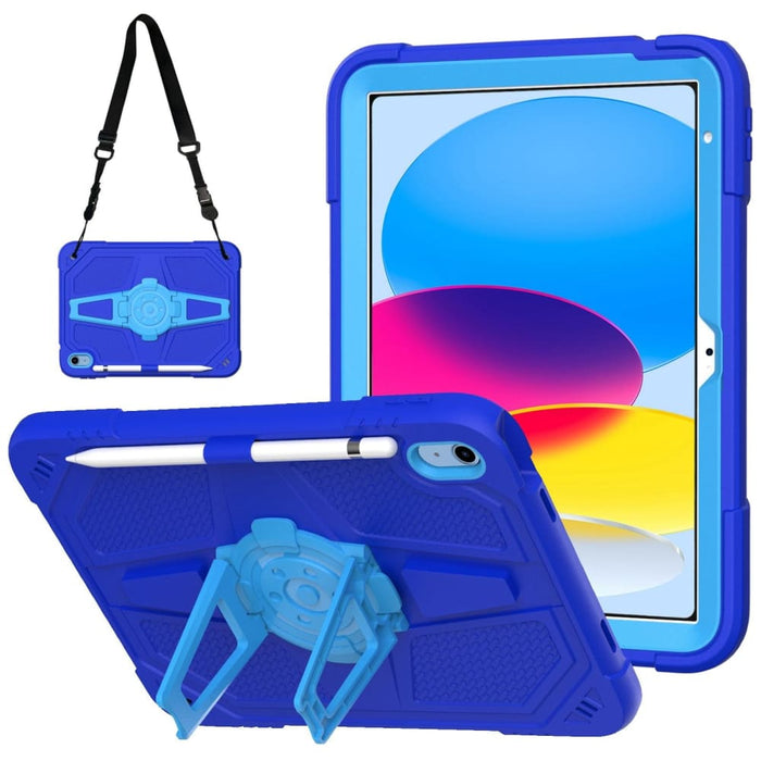 Hybrid Silicone Tablet Case With Shoulder Strap For Ipad