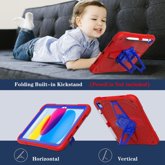 Hybrid Silicone Tablet Case With Shoulder Strap For Ipad