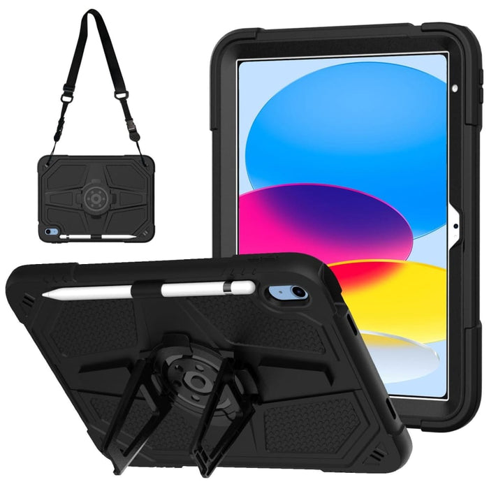 Hybrid Silicone Tablet Case With Shoulder Strap For Ipad