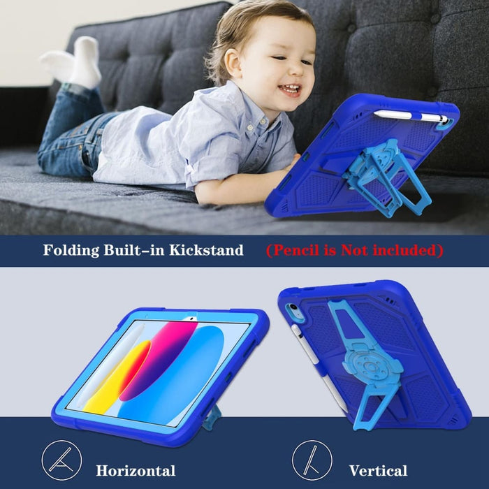 Hybrid Silicone Tablet Case With Shoulder Strap For Ipad