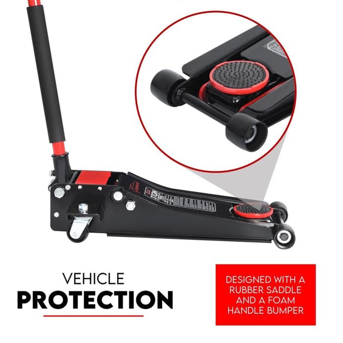 Hydraulic Floor Jack 3t Trolley Low Profile Car Track Quick