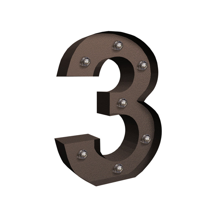 Goslash Picks Led Metal Number Lights Free Standing