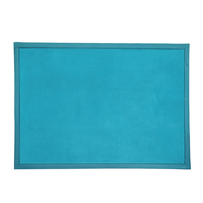 Goslash Picks Coral Velvet Area Rugs Large Mat 150X200Cm Blue