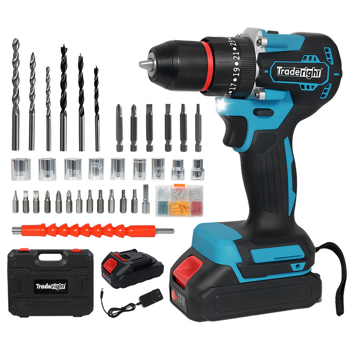 21V Cordless Impact Drill With Led Light