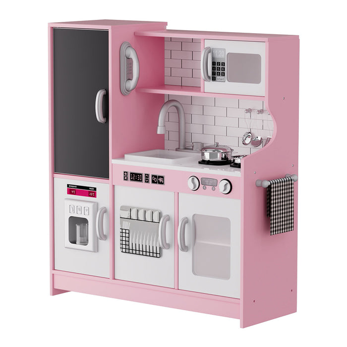 Goslash Picks Kids Kitchen Set Wooden Pretend Play Cooking Toy