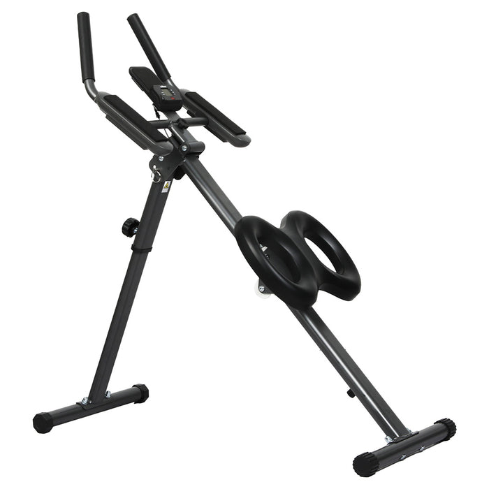 Goslash Picks Foldable Adjustment Ab Machine Black